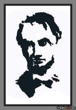 Abraham Lincoln Mosaic Illusion